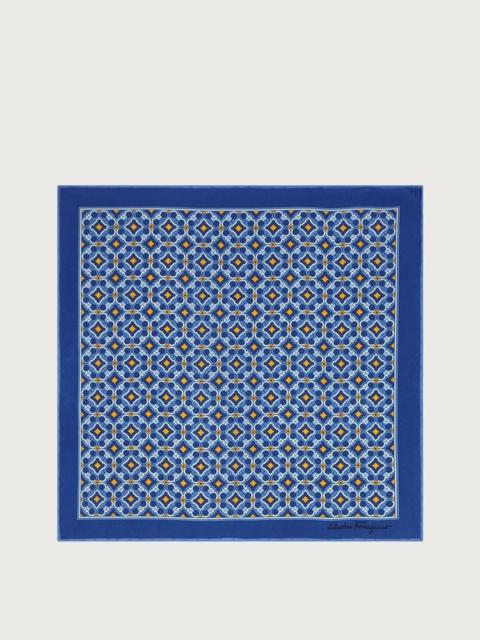FERRAGAMO GANCINI POCKET SQUARE