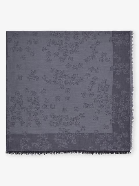 Tamara square organic-cotton scarf