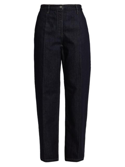 Jil Sander Women's Creased Denim Trousers - Magnet