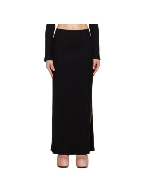 Black Yadder Maxi Skirt