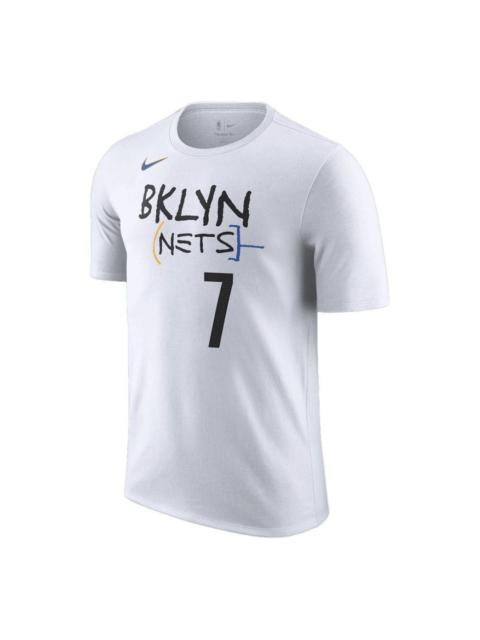 Nike Nike x NBA Brooklyn NETS Kevin Durant T-Shirt 'White' DV5975-101