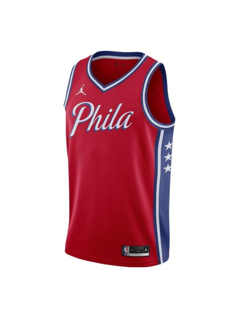 Jordan Air Jordan x Nba 76ers Statement Edition 2020 Swingman Jersey 'Red' CV9535-657