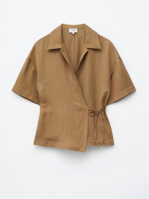 & Other Stories Wrap Short-Sleeve Shirt