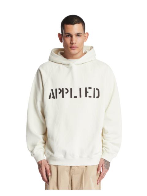 APPLIED ART FORMS White Cotton Hoodie