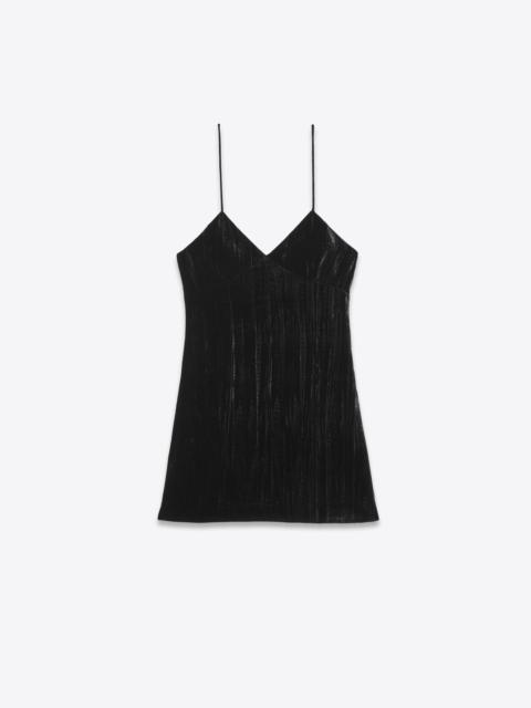SAINT LAURENT sleeveless dress in velvet