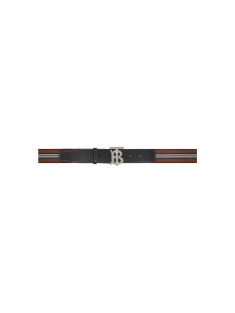 Brown Icon Stripe Belt