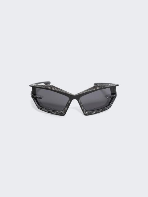 Giv Cut Sunglasses In Crystals Matte Black Smoke