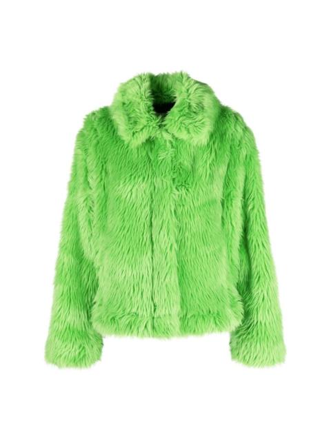 MSGM faux-fur jacket