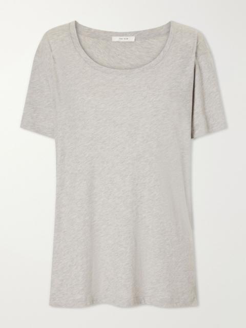 The Row Dera oversized cotton-jersey T-shirt Light gray