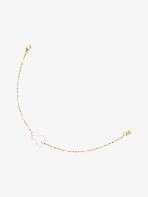 TOUS 9kt gold and mother-of-pearl Bear bracelet TOUS Kaos Nacar