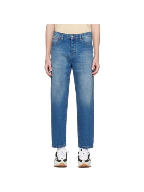 AMI Paris Blue Tapered Jeans