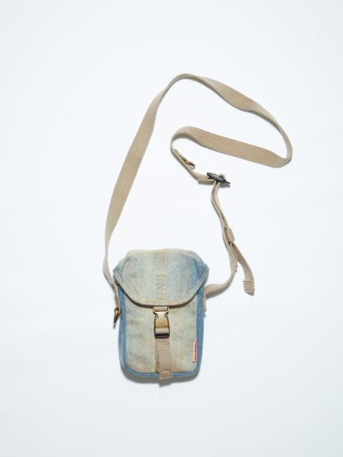 Acne Studios Denim mini pouch bag - Light blue/beige