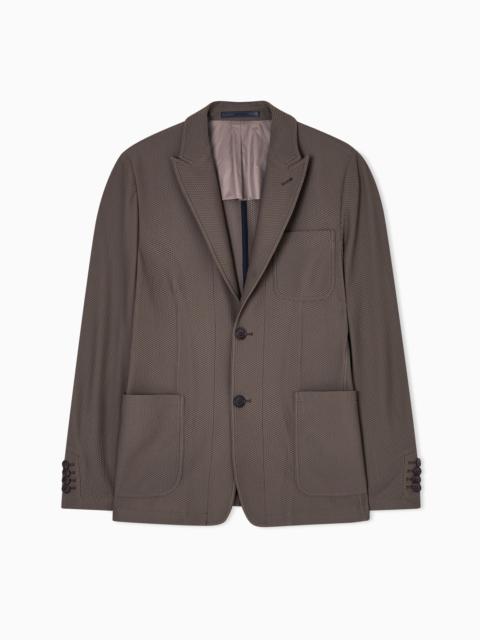 GIORGIO ARMANI TECHNICAL WAFFLE FABRIC의 JACKET