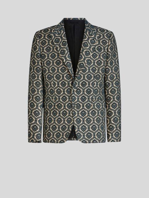 Etro MACRO TIE PRINT JACQUARD JACKET