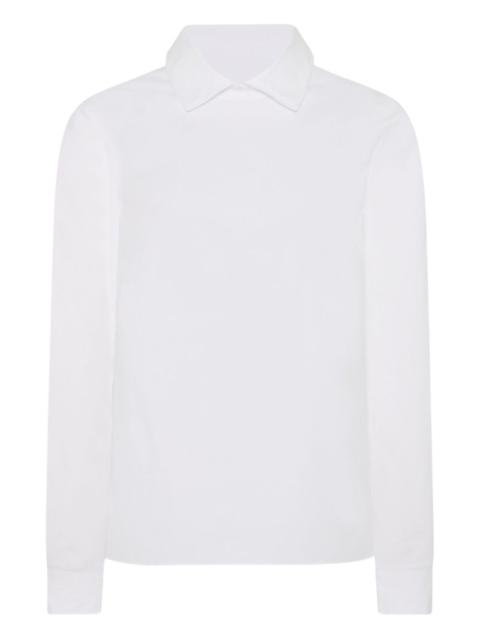 ROSETTA GETTY long-sleeve polo-collar T-shirt