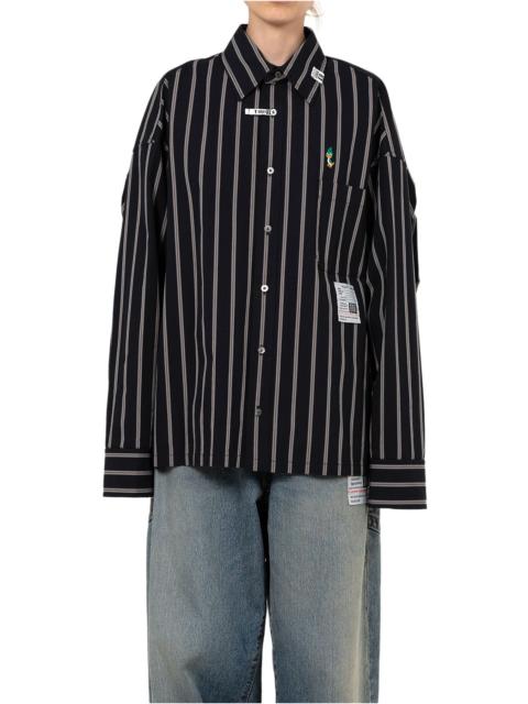 Maison MIHARAYASUHIRO LEON Embroidery Stripe Shirt