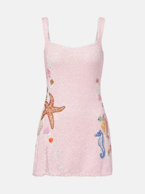 CLIO PEPPIATT Marina embellished minidress