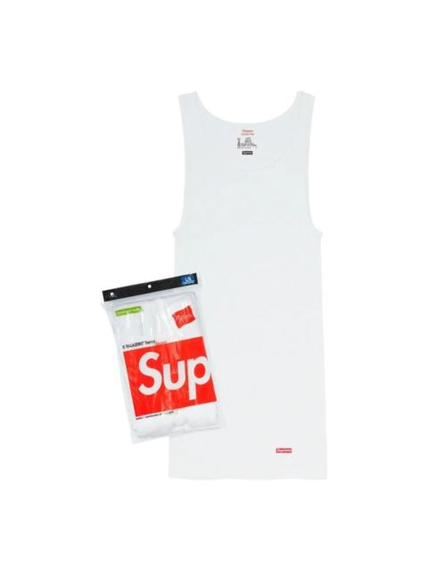 Supreme Supreme x Hanes SS26 Tagless Tank T-Shirts (3 Pack) 'White' SUP-SS26-036-WHT