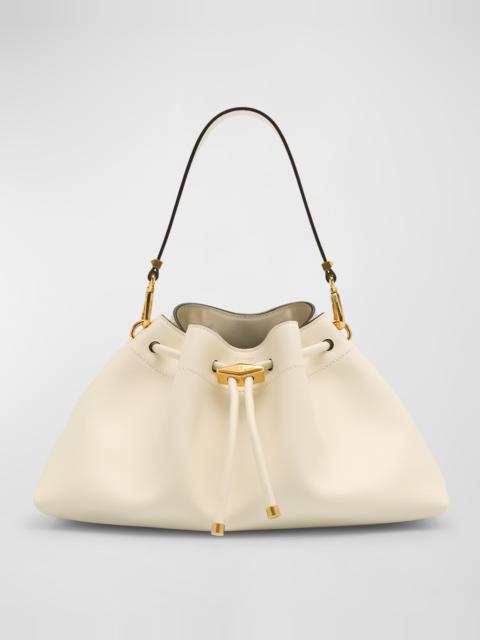 Bon Bon Drawstring Leather Shoulder Bag