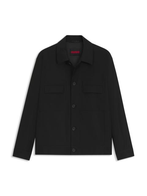 HUGO SLIM-FIT JACKET IN A VIRGIN-WOOL BLEND