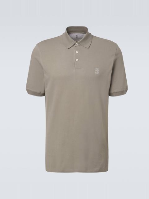 Brunello Cucinelli Cotton piqué polo shirt