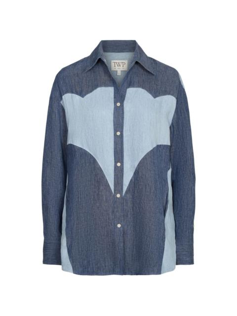 TWP austin panelled shirt