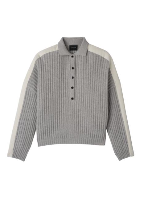 Longchamp Polo collar jumper Grey - Knit