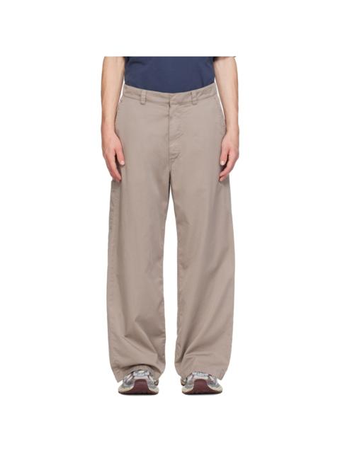 BALENCIAGA Beige Workwear Trousers