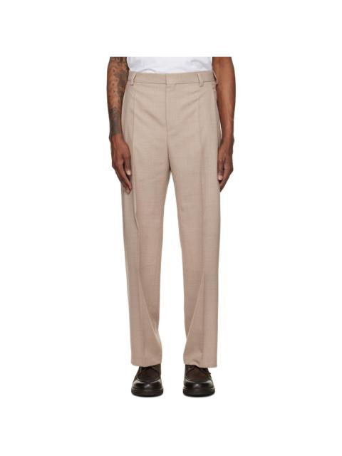 HUGO Beige Wool Trousers