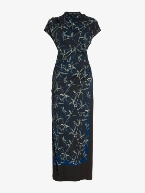Proenza Schouler Anais Dress in Printed Stretch Cady
