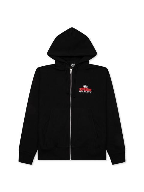 Stüssy SKULL CREST HOODIE - BLACK | REVERSIBLE