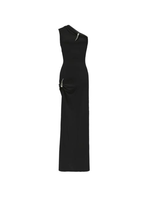 GRACE LING Claw one-shoulder maxi dress