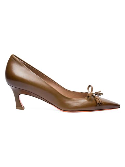 Santoni Women's Adri 55MM Leather Pumps - Light Brown