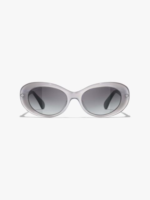 CHANEL Oval Sunglasses