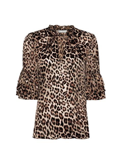 Alice + Olivia Julius tier tunic top