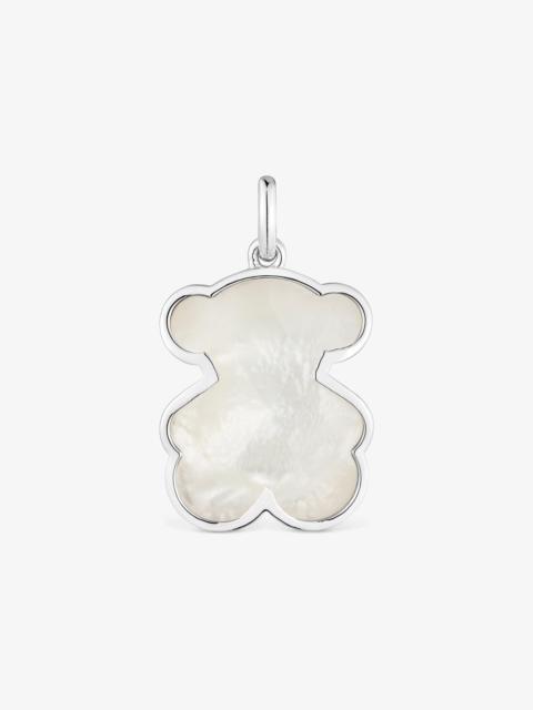 TOUS Medium silver Pendant with mother-of-pearl bear motif TOUS Icon Color