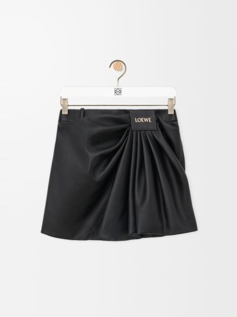 Loewe Draped skirt in nappa lambskin