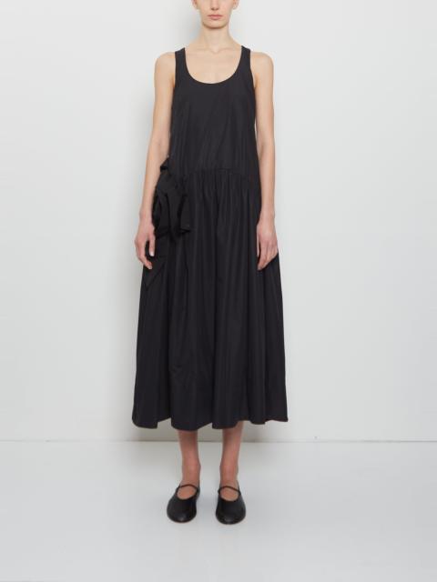 Simone Rocha Pressed Rosette Cotton Flounce Dress