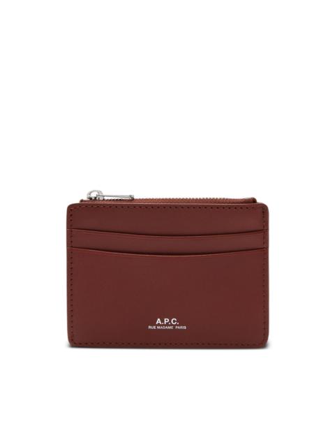 A.P.C. zip-top cardholder