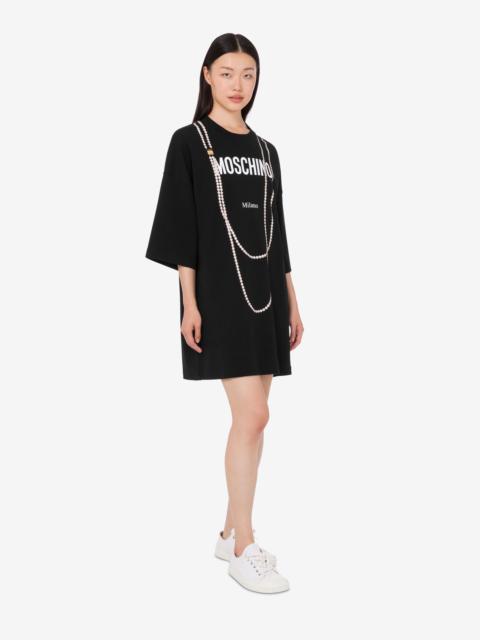 Moschino PRINTED HEAVY COTTON DRESS