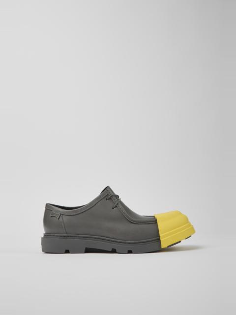 CAMPER Junction Gray responsibly raised leather shoes for men