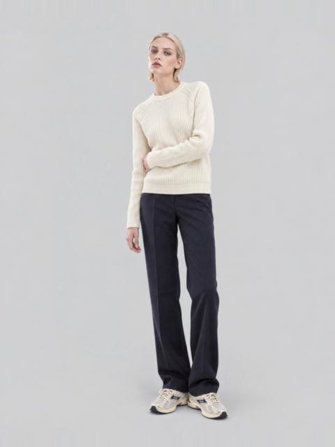 The Kooples NATURAL-COLORED MERINO WOOL SWEATER