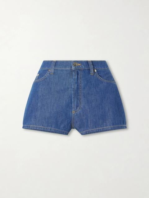 VERSACE Denim High-rise Shorts