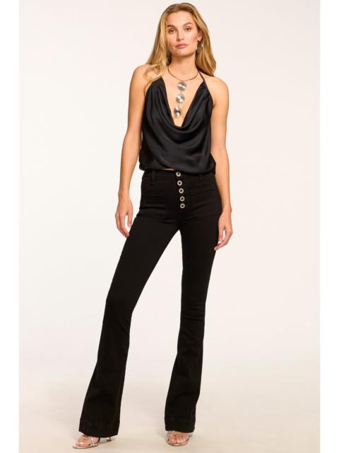 RAMY BROOK Cindy High-Rise Flare Jean | BLACK