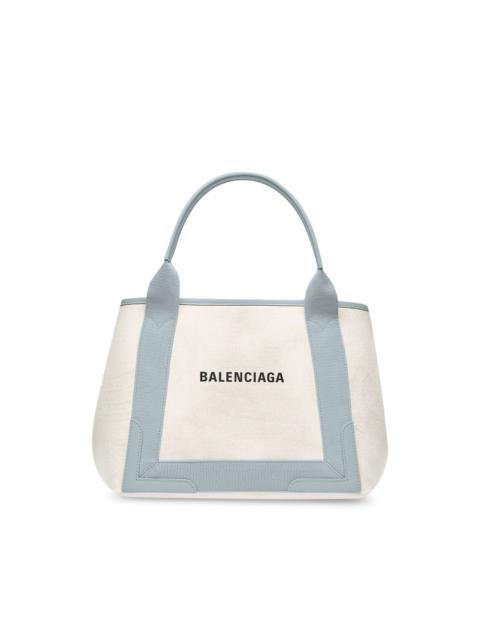 BALENCIAGA Ivory Canvas M Duty Free Shopping Bag | italist