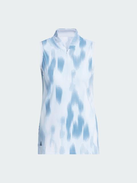 adidas ULTIMATE365 TOUR PRINTED SLEEVELESS POLO Shirt