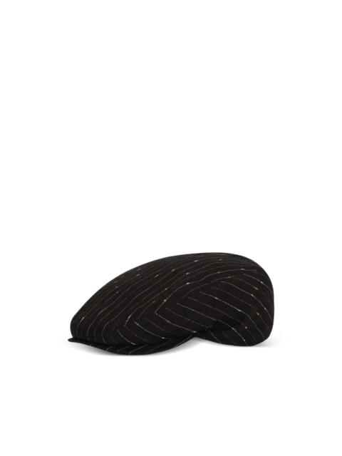 Dolce & Gabbana pinstripe viscose flat cap