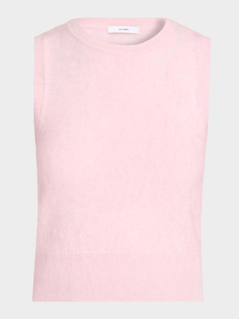 ADAM LIPPES Ava Brushed Cashmere Sleeveless Shell Top