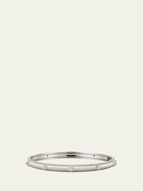 Buccellati Macri Bombe 18K White Gold Diamond Cuff Bracelet
