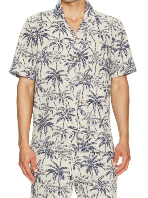 FAHERTY Short Sleeve Cabana Towel Terry Shirt